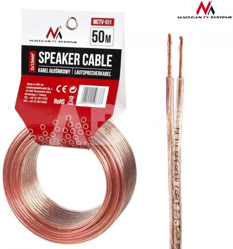 Maclean Speaker cable 50m MCTV-511 2x1.5mm2