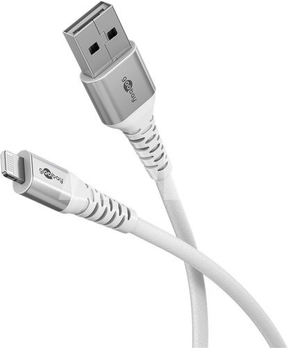 Goobay Lightning USB-A Supersoft Textile Cable with Metal Plugs | 74511