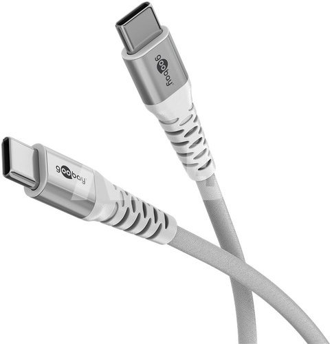 Goobay USB-C Supersoft Textile Cable with Metal Plugs | 70194