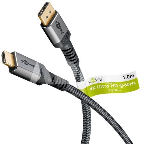 Goobay DisplayPort to HDMI Cable | 65268 | DisplayPort to HDMI