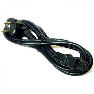 Kabelis AKYGA AK-NB-08A Hybrid standard C/E/F CEE 7/7-Euro 3-Pin C5 IEC-1m Black CEE7/7 C5