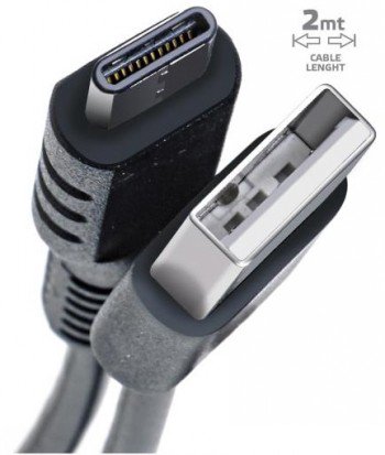 Kabelis CELLY USB-C 2M