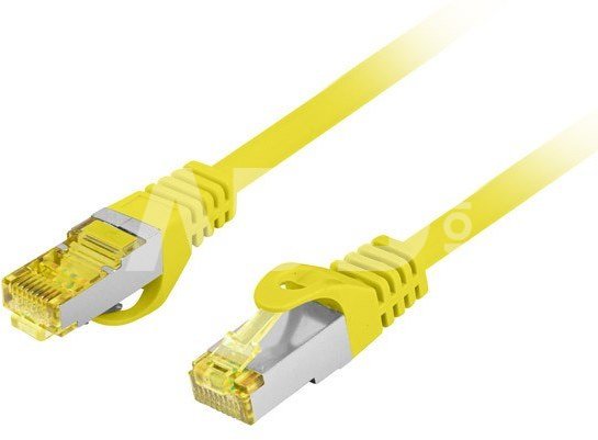 Lanberg Patchcord kat.6a S/FTP CU 0.25m PCF6A-10CU-0025-Y