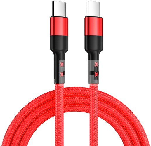 Caruba USB C to USB C 60W Cable 3 Meter Red