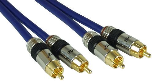 Cable InLine RCA (Cinch) x2 - RCA (Cinch) x2 10m blue (89710P)
