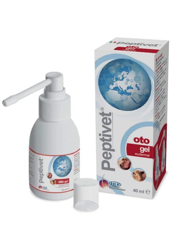 Peptivet Oto Gel 40ml - otologinis gelis šunims ir katėms su euderminiu poveikiu.