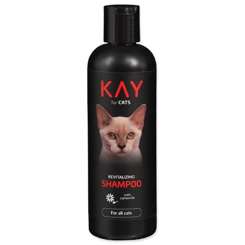 KAY Cat Revitalizing - šampūnas katėms, visų tipų kailiui su ramunėlės ekstraktu, 250ml