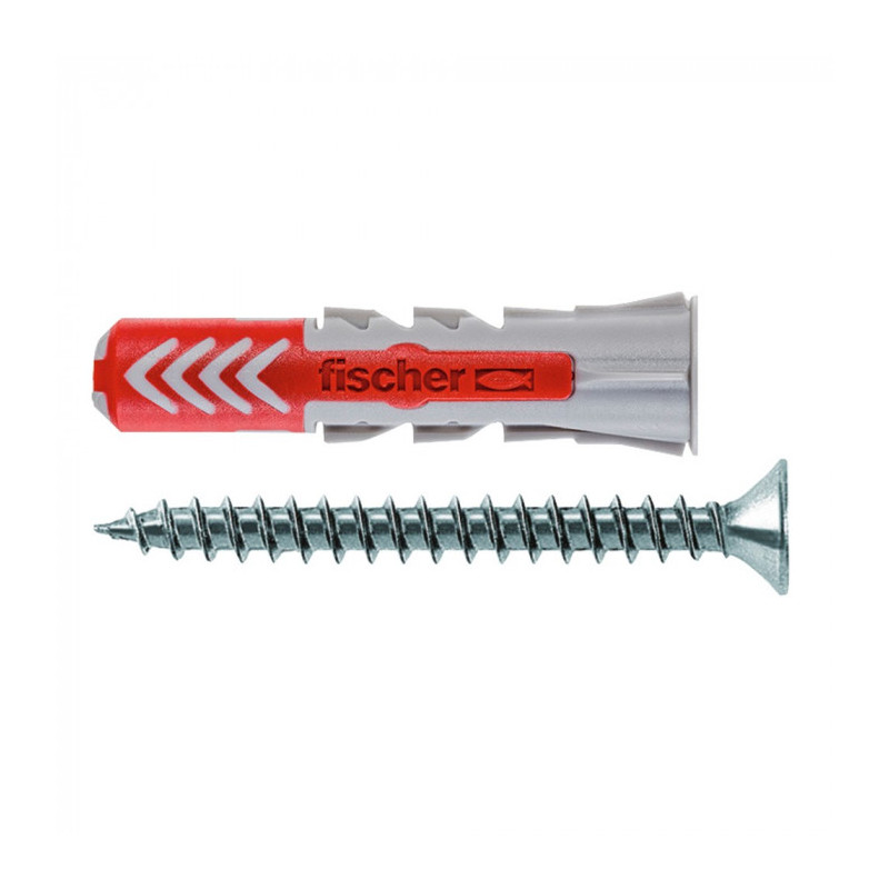 Fischer plastikiniai kaiščiai su varžtais DUOPOWER 6x30 S, 50 vnt