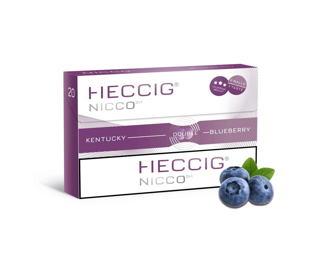 Heccig Nicco Blueberry Kaitinimo Lazdelės