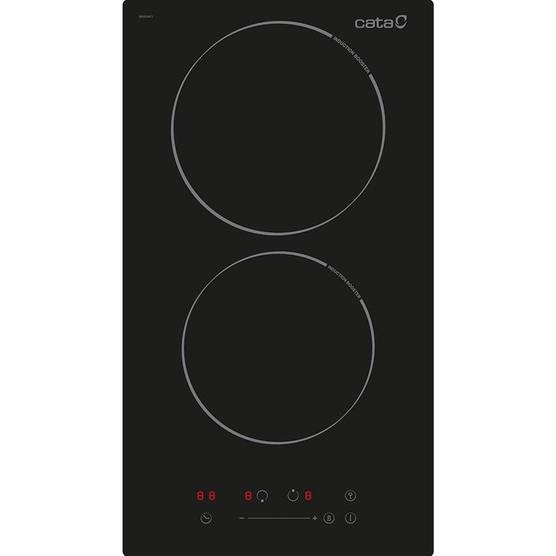 Indukcinė kaitlentė CATA Hob ISB 3102 BK Induction, Number of burners/cooking zones 2, Slider control, Timer, Black