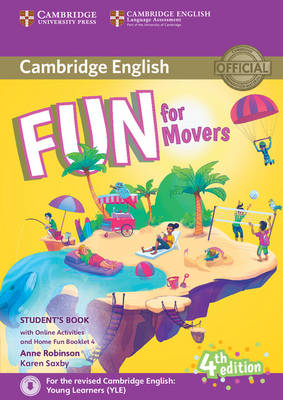 Fun for Movers Student's Book (vadovėlis) with Online Activities with Audio and Home Fun Booklet 4 A1. 4th revised edition