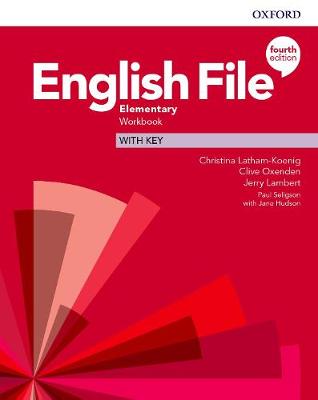 English File Elementary Workbook  with key (pratybos su atsakymais, 4th. edition)