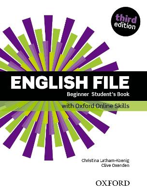 English File Beginner Students Book with Oxford Online Skills (vadovėlis, 3rd edition)