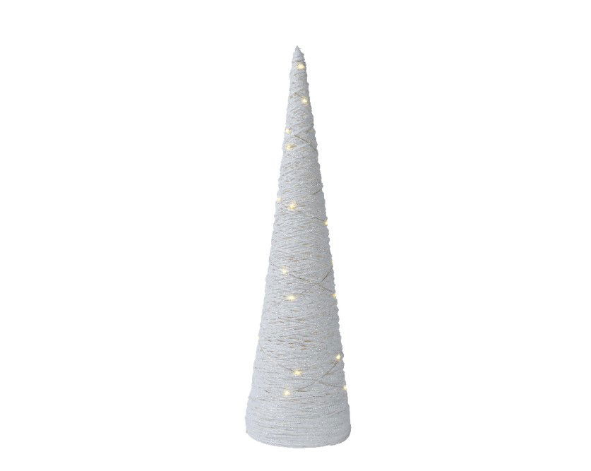 Elektrinė LED dekoracija LUMINEO Paper Cone, 20LED,šilt baltos sp.,2xAA(neįeina),11,5x38cm