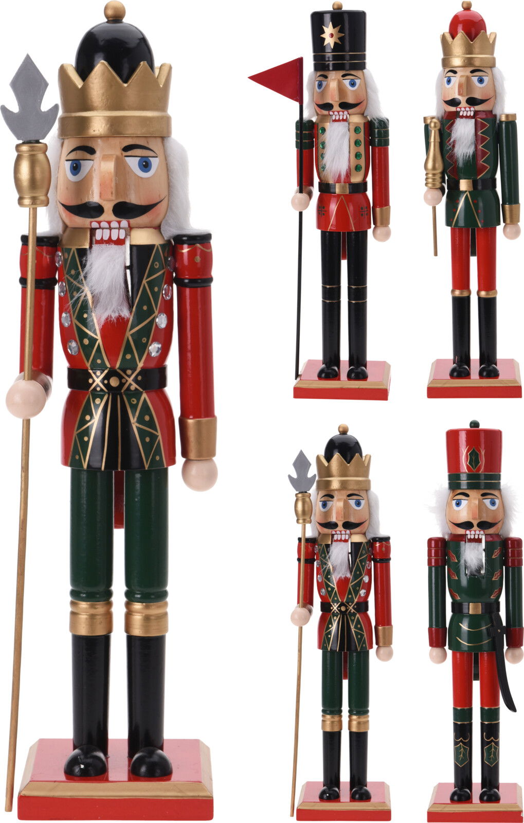 Kalėdinė dekoracija NUTCRACKER, 4 rūšys, 50 cm