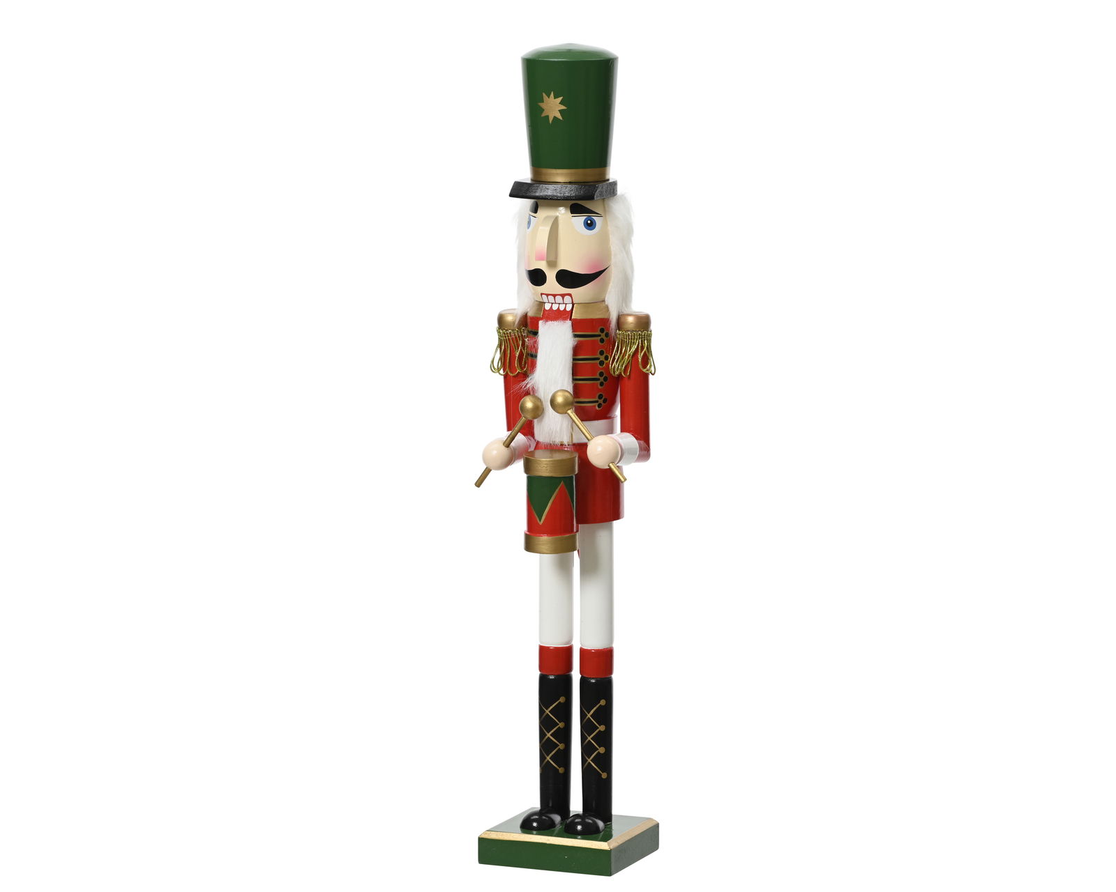 Kalėdinė dekoracija NUTCRACKER, raudonos sp., 11 x 8 x 50 cm, 1 vnt