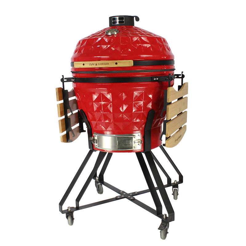 Kamado grilius su priedais Zyle 62cm ZY24KSRDDISET