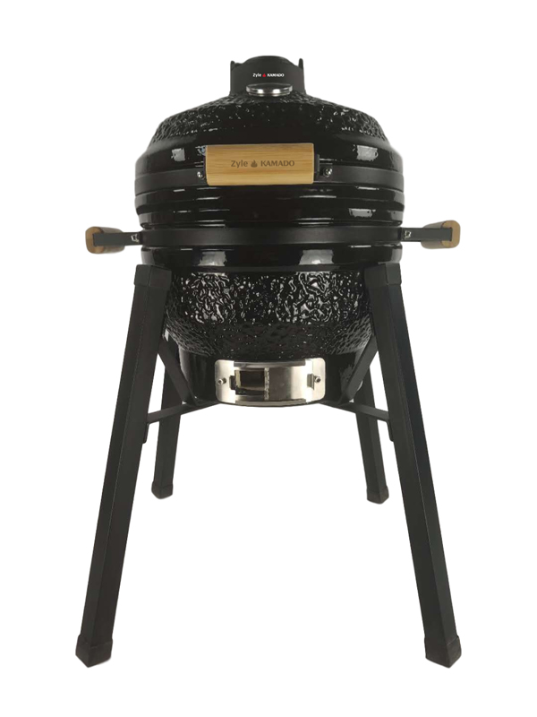 Kamado grilis su priedais Zyle 39.8cm ZY16KSBLSET