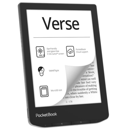 E-Reader|POCKETBOOK|Verse|6"|1024x758|1xUSB-C|Micro SD|Wireless LAN|Grey|PB629-M-WW|PB629-M-WW