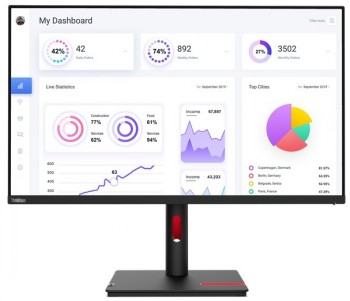 Lenovo | ThinkVision | T32p-30 | 31.5 " | IPS | 16:9 | 60 Hz | 4 ms | 3840 x 2160 pixels | 350 cd/m² | HDMI ports quantity 1 | Black | Warranty 36 month(s)|63D2GAT1EU