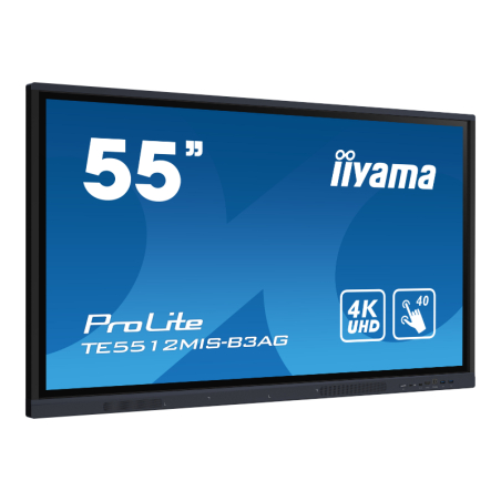 55" Interactive 4K UHD Touchscreen elevating interactive collaboration|TE5512MIS-B3AG