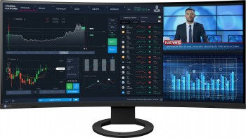 EIZO EV3895EN 37.5" IPS 24:10 3840X2160 CURVED USB-C/85W RJ45 KVM (BLACK)|EV3895-BK