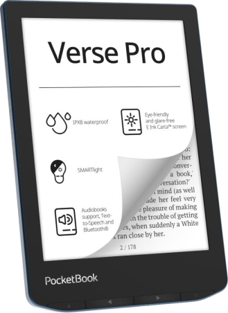 E-Reader|POCKETBOOK|Verse Pro|6"|1072x1448|1xUSB-C|Wireless LAN|Bluetooth|Azure|PB634-A-WW|PB634-A-WW