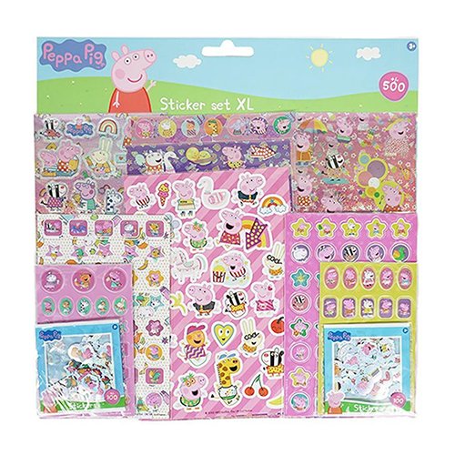 Lipdukų rinkinys PEPPA PIG STICKER SET XL, 500 vnt.