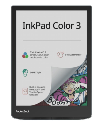 E-Reader|POCKETBOOK|InkPad Color 3|7.8"|1872x1404|1xUSB-C|Wireless LAN|Bluetooth|PB743K3-1-WW|PB743K3-1-WW