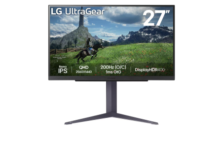 LG 27GS85Q 27" QHD ULTRAGEAR™ NANO IPS 1MS (GTG) 200HZ|27GS85Q-B