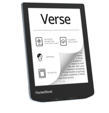 E-Reader|POCKETBOOK|Verse|6"|1024x758|1xUSB-C|Micro SD|Wireless LAN|Blue|PB629-2-WW|PB629-2-WW