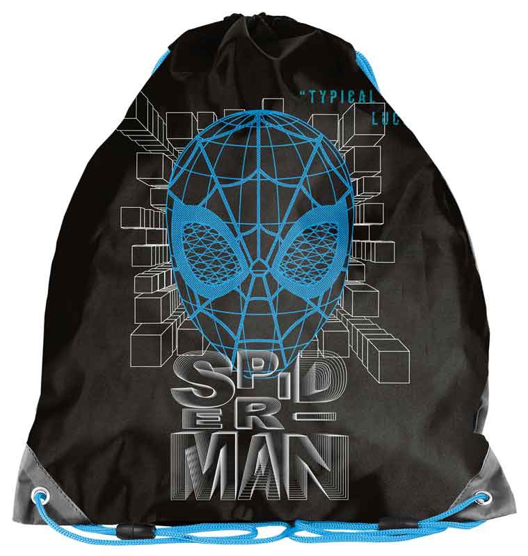 Maišelis sportinei aprangai SPIDERMAN SP23AA-712, juoda