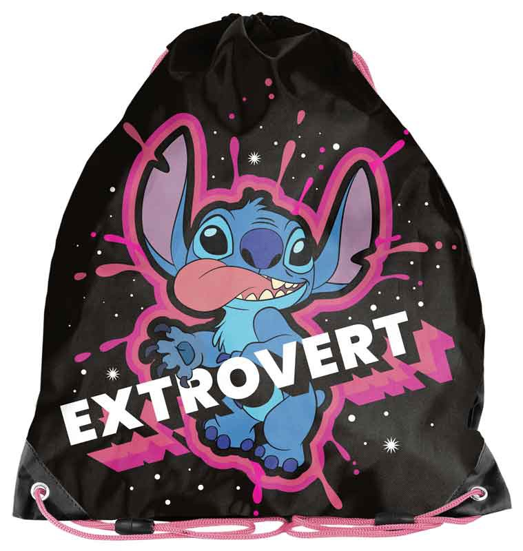 Maišelis sportinei aprangai DISNEY STICH DS22AL-712, juoda