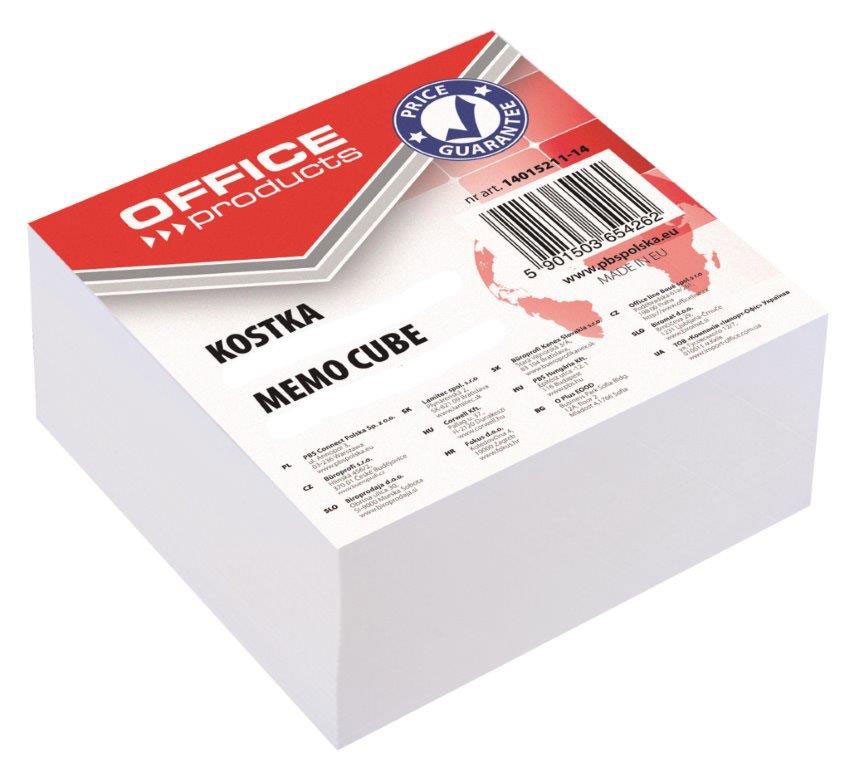 Baltas kubas OFFICEproducts, klijuotas