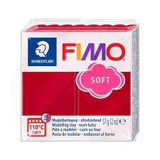 Modelinas FIMO soft , 57 g., vyšnių raudonos sp.