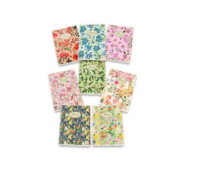Sąsiuvinis linijomis PIGNA Nature Flowers, 42 lapų, A5