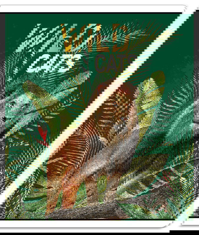 Sąsiuvinis langeliais langeliais WILD CATS A5 12 lapų
