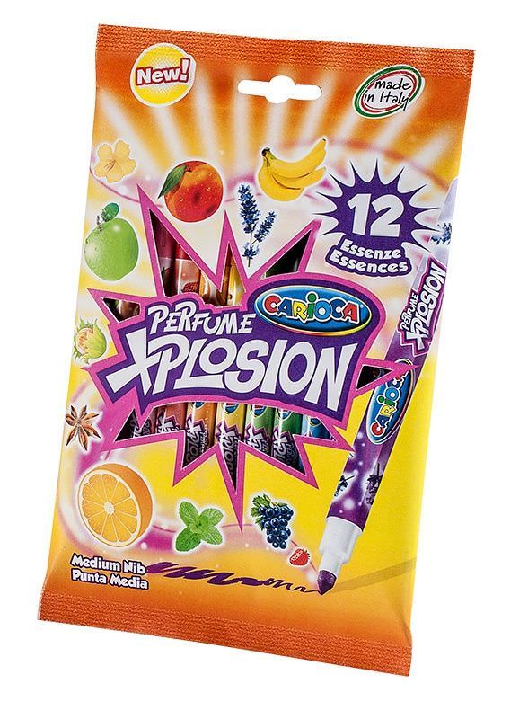 Kvepiantys flomasteriai UNIVERSAL CARIOCA PERFUME EXPLOSION, 12 spalvų