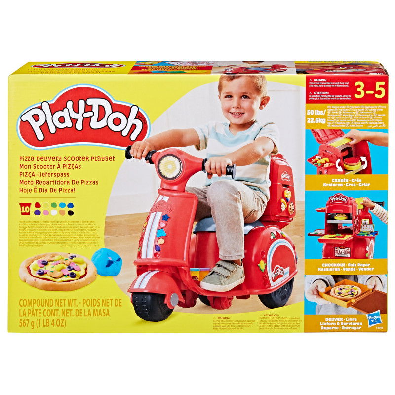Plastilino rinkinys PLAY-DOH PICŲ PRISTATYMO MOTOROLERIS