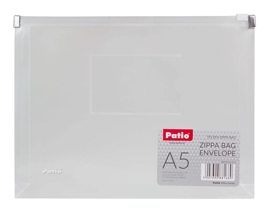 Aplankas - vokas su užtrauktuku PATIO, A5
