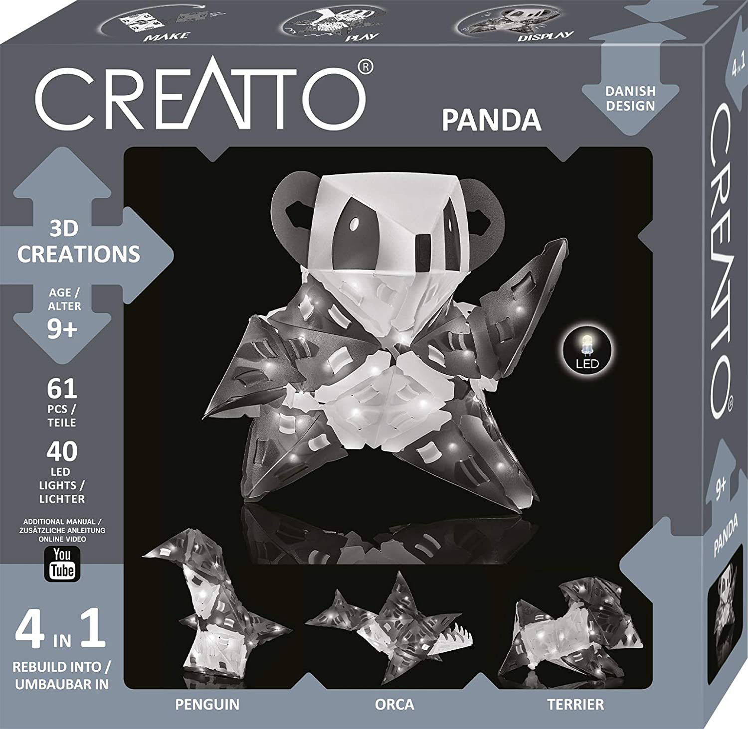 Mokomasis rinkinys CREATTO PANDA 9+