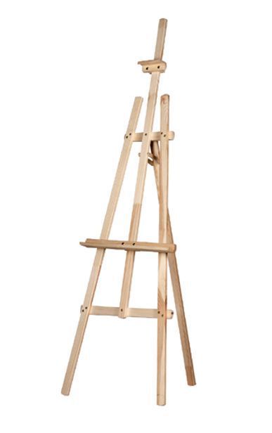 Medinis studijinis molbertas IZABELA, max drobės aukštis 140 cm, bendras aukštis 170 cm