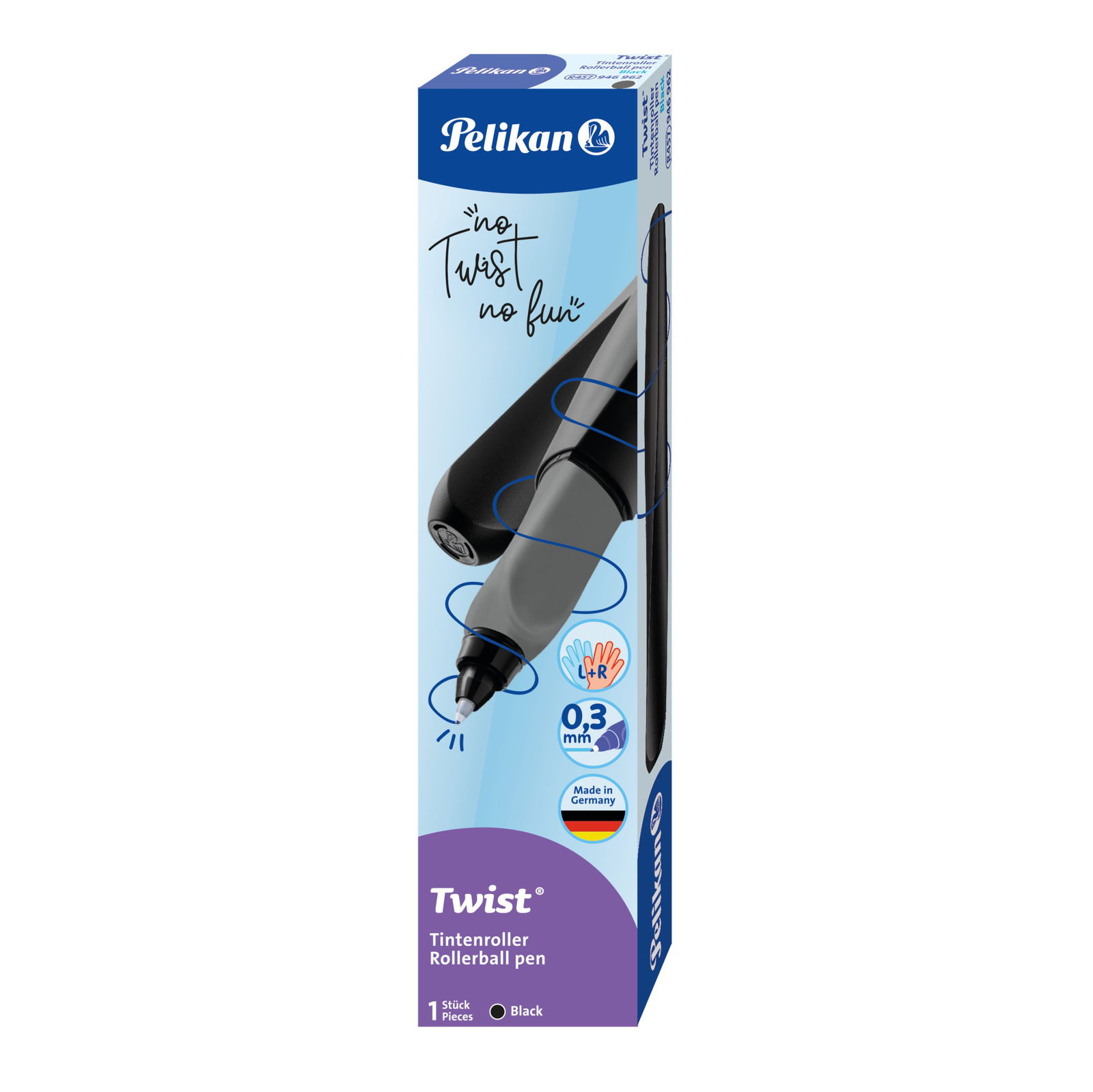 Rašiklis TWIST R457, juodas