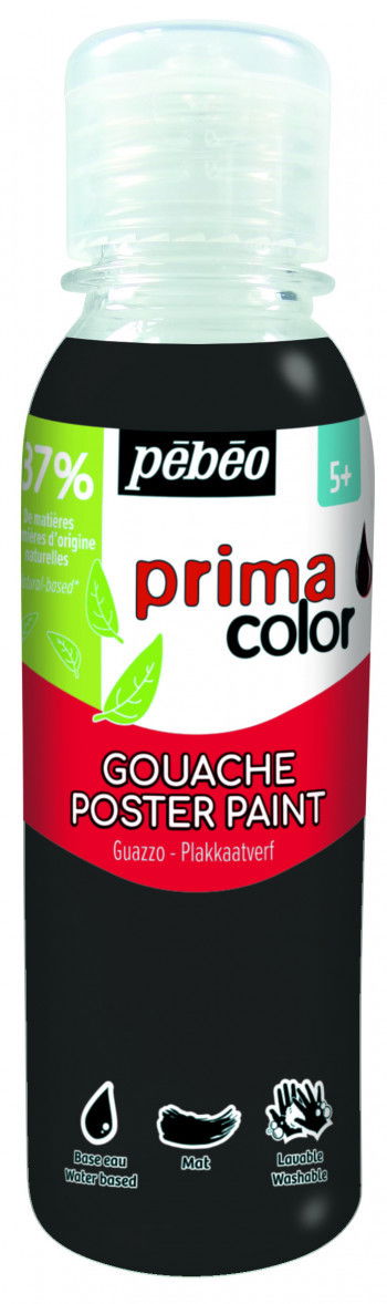 Meninis guašas PEBEO, juodos sp., 150 ml