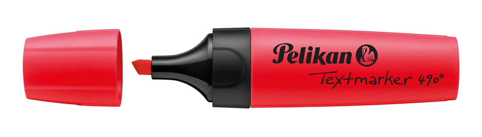 Teksto žymeklis PELIKAN 490, raudonos sp.