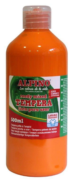 Guašas (tempera) ALPINO, oranžinė, 500 ml