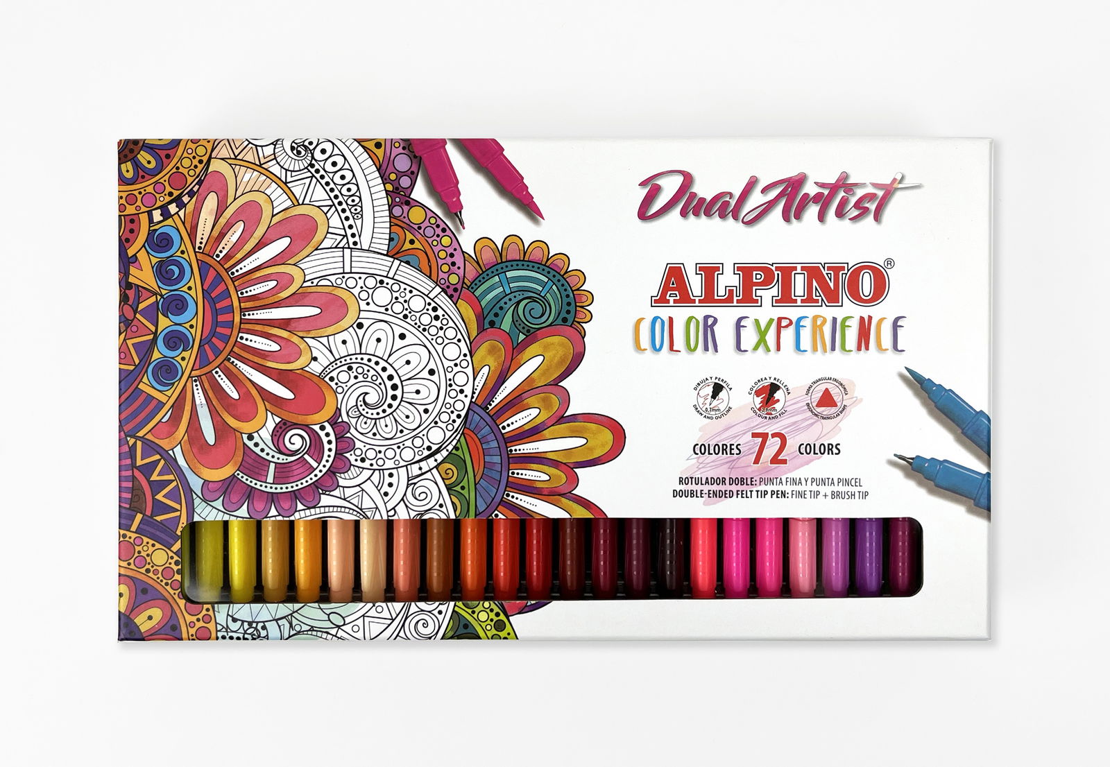 Rinkinys ALPINO Dual Artist, 72 vnt.