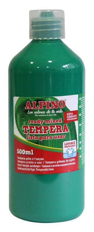 Guašas (tempera) ALPINO, žalia, 500 ml