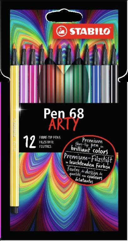 Flomasteriai PEN 68 ARTY, 12 sp.