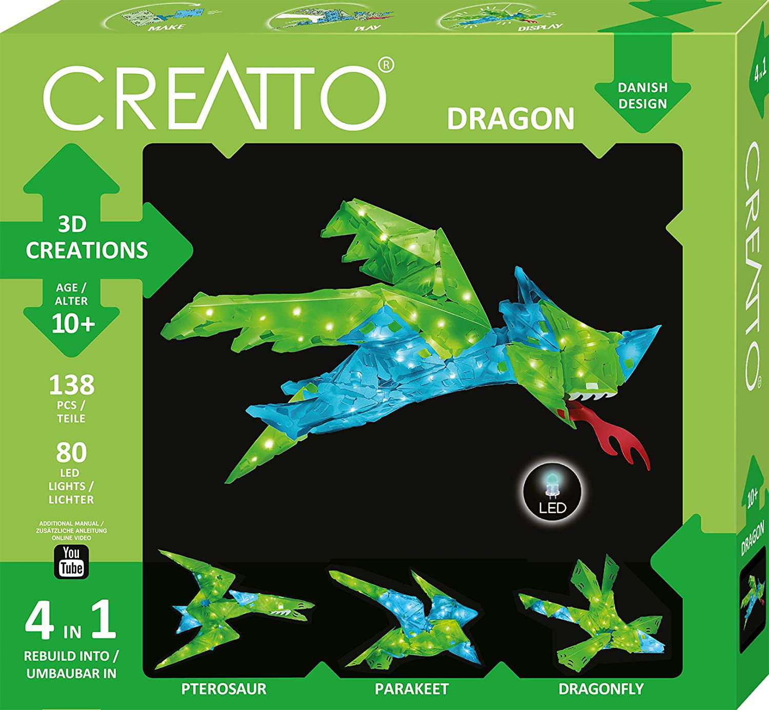 Mokomasis rinkinys CREATTO DRAGON 10+